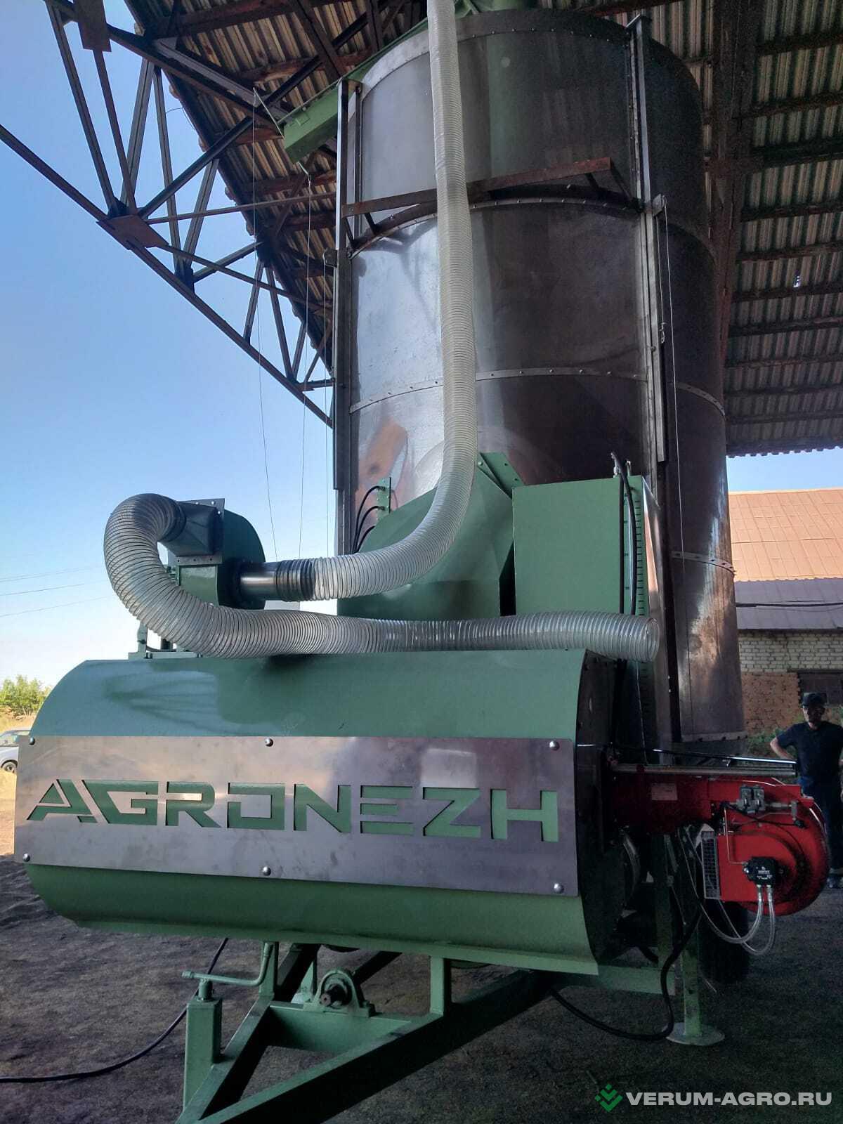 Зерносушильное оборудование - AGRONEZH М20 Мобильная зерносушилка Газ, Электропривод