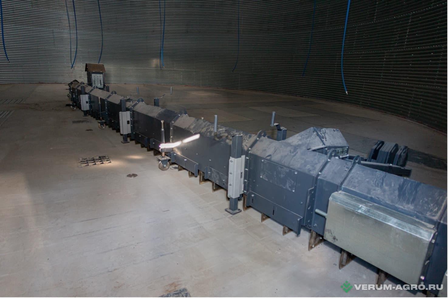 Прочее - БАЗУ-РУСЬ Зачистной конвейер скребковый цепной выгрузки зерна из плоскодонного силоса (транспортер цепной)