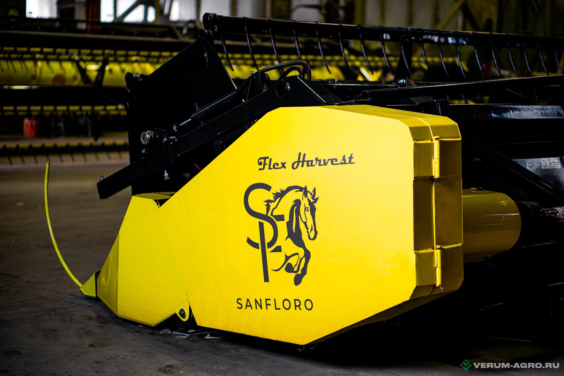 Жатки и оборудование для комбайнов - SANFLORO Flex Harvest Жатка универсальная зерно-бобовая ЖУЗБ 9,1 м