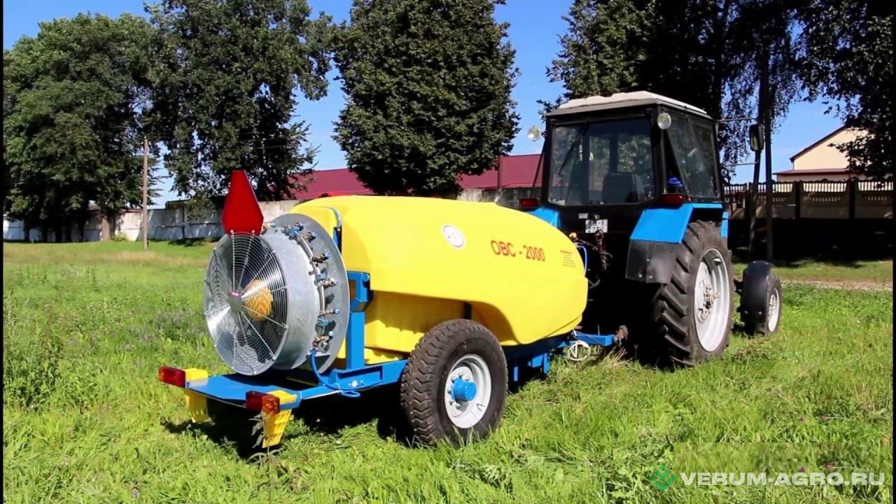 Опрыскиватели прицепные - РЕМКОМ ОВС-2000 бак 2000 л (полиэтилен), круглая приставка