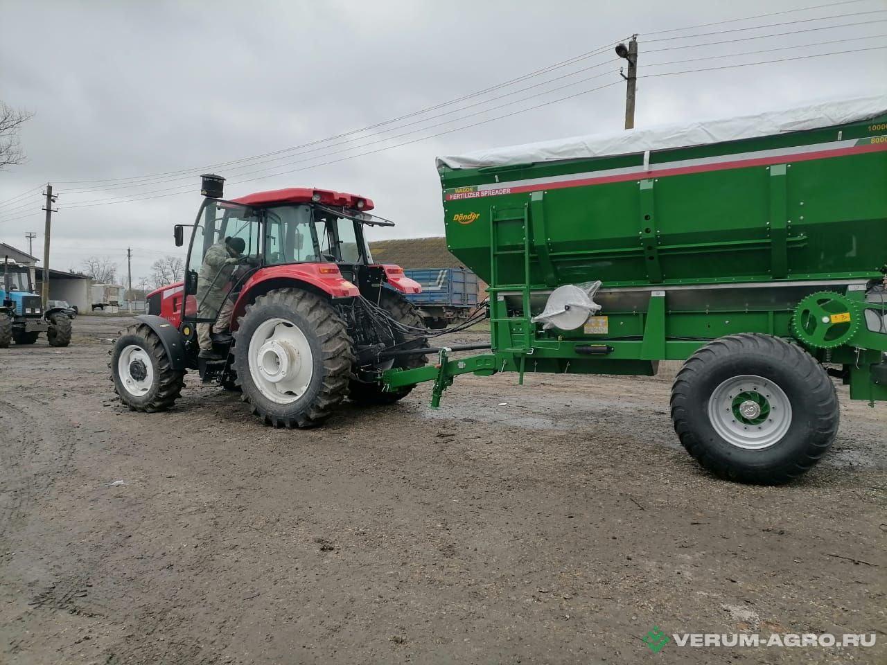 Разбрасыватели удобрений - DONDER Wagon-10000 прицепной разбрасыватель минеральных удобрений