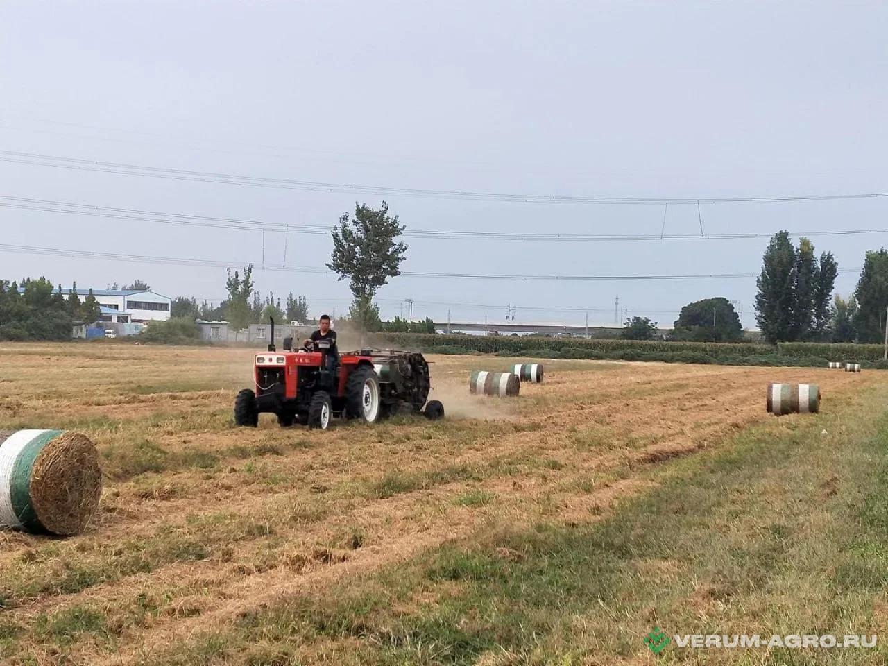 Пресс-подборщики - WEIFANG HUALAND MACHINERY Рулонный пресс-подборщик PR 90 с увязкой в сеть