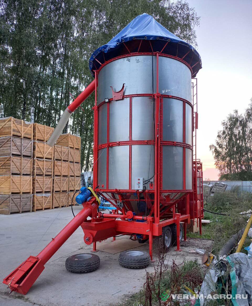 Зерносушильное оборудование - АТМ -20 дизель, 1,5 мм перфорация, аспирация, крыша
