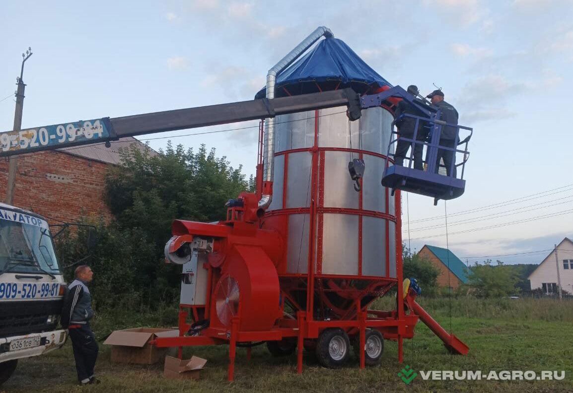 Зерносушильное оборудование - АТМ -20 дизель, 1,5 мм перфорация, аспирация, крыша