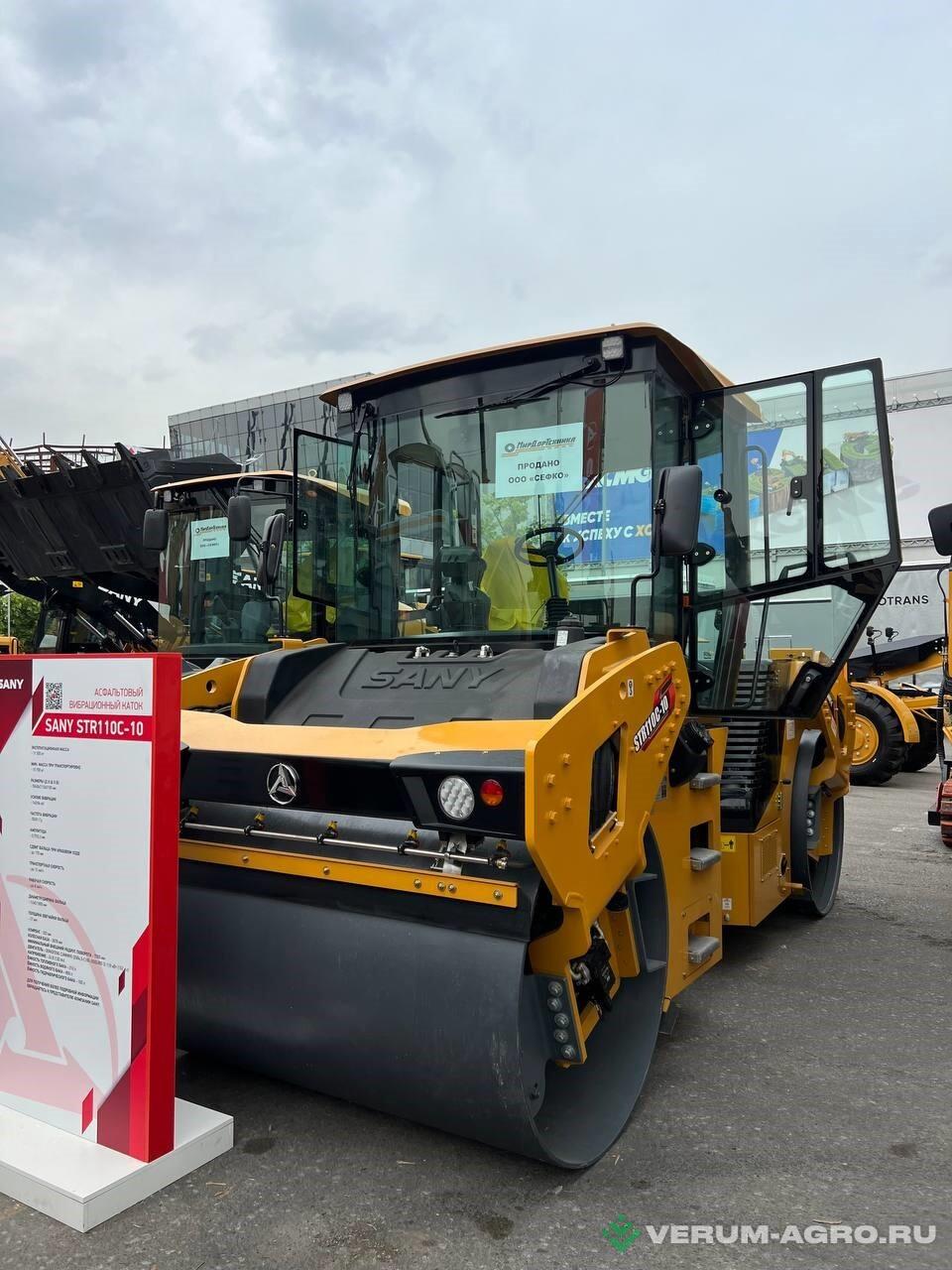Прочее - SANY STR110C-10 Каток асфальтный/дорожный (двухвальцевый)