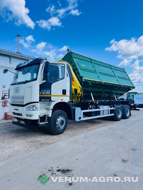 Грузовой автотранспорт - FAW Зерновоз с КМУ FAW CA3250P66K2T1E5 