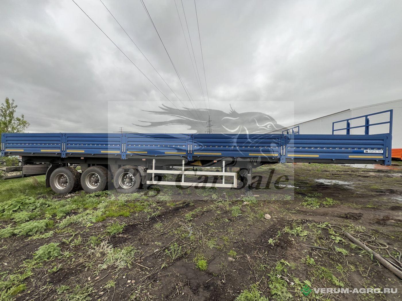 Полуприцепы - ТЗА 588513-0810230-07 трехосный бортовой полуприцеп для тягачей 6х4