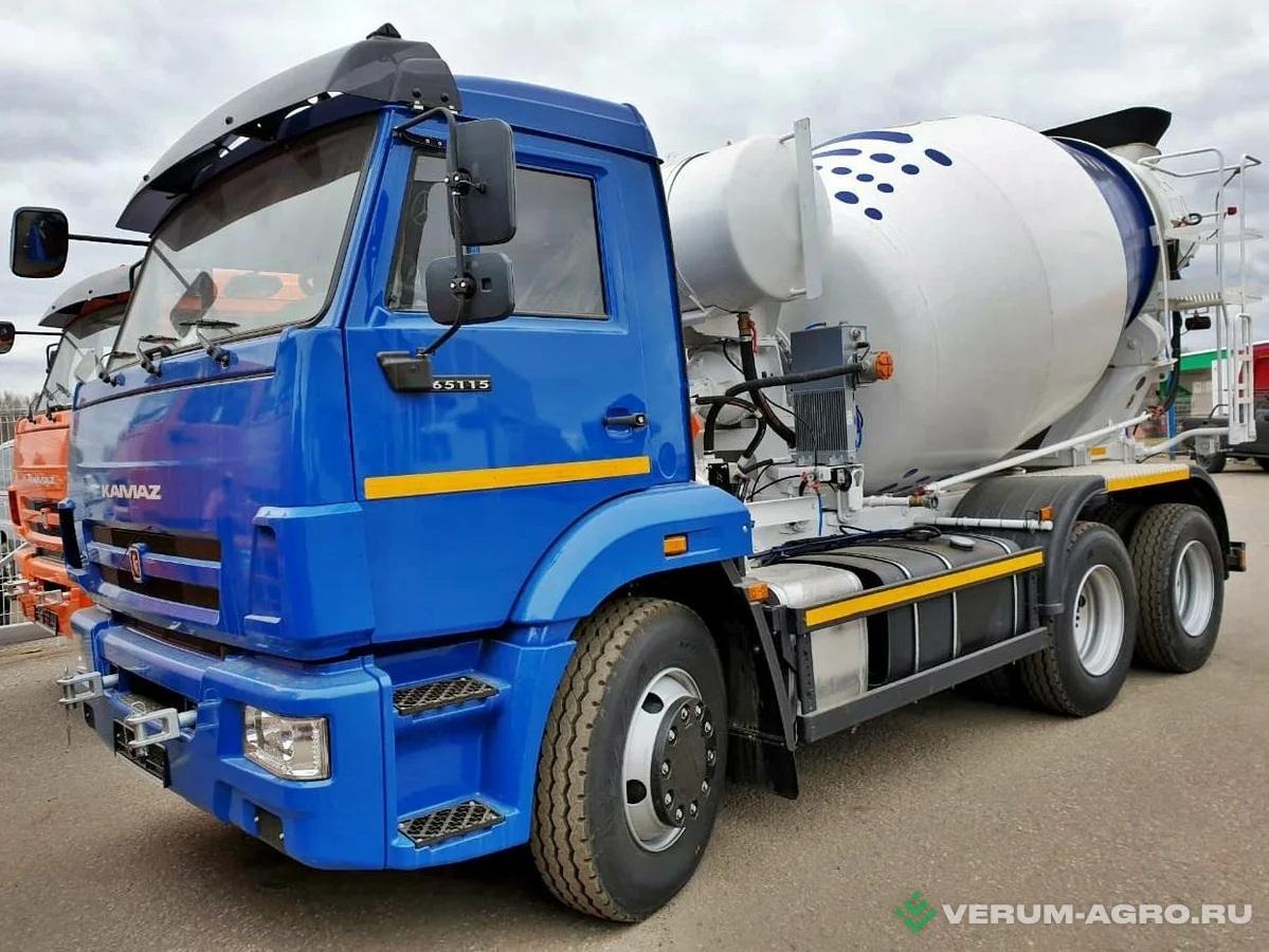 Специальные автомобили - КАМАЗ 65115, Автобетоносмеситель 7 куб.м. 