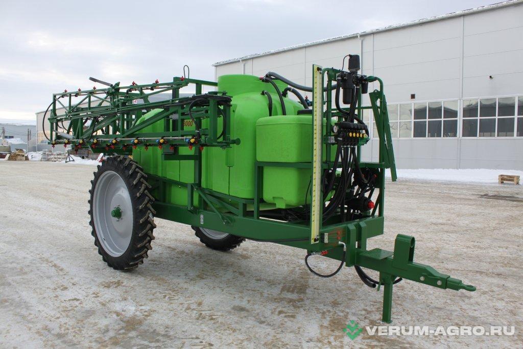 Опрыскиватели прицепные - КАЗАНЬСЕЛЬМАШ ОП-3000-24 штанга 24 м, Булгар, полная гидравлика, компьютер