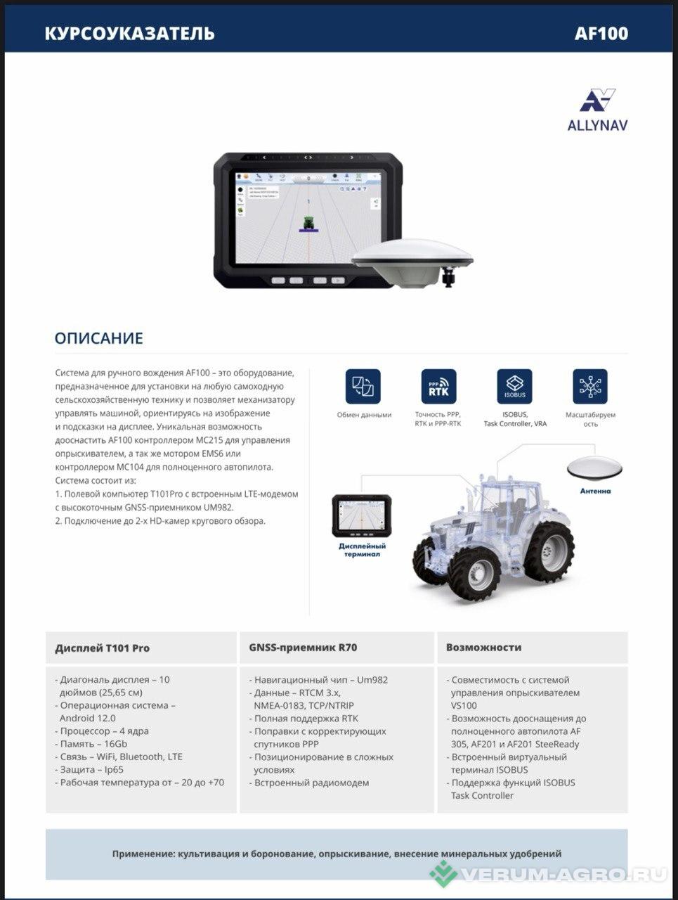 Дополнительное оборудование - ALLYNAV AF 305 
