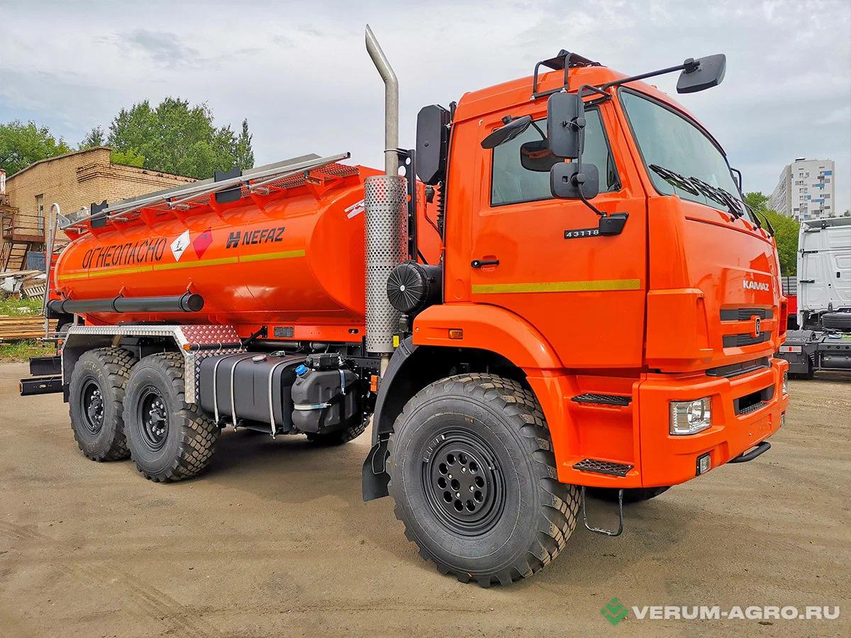 Автоцистерны - КАМАЗ 43118 АТЗ-12 НЕФАЗ 66062-12213-48 (6x6) 