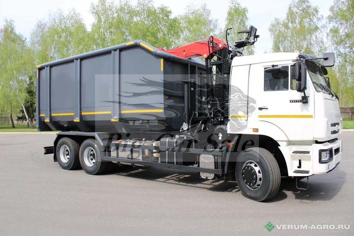 Грузовой автотранспорт - КАМАЗ Металловоз 30 м3 65117-104020-49 с ГМУ ВМ10-74М 