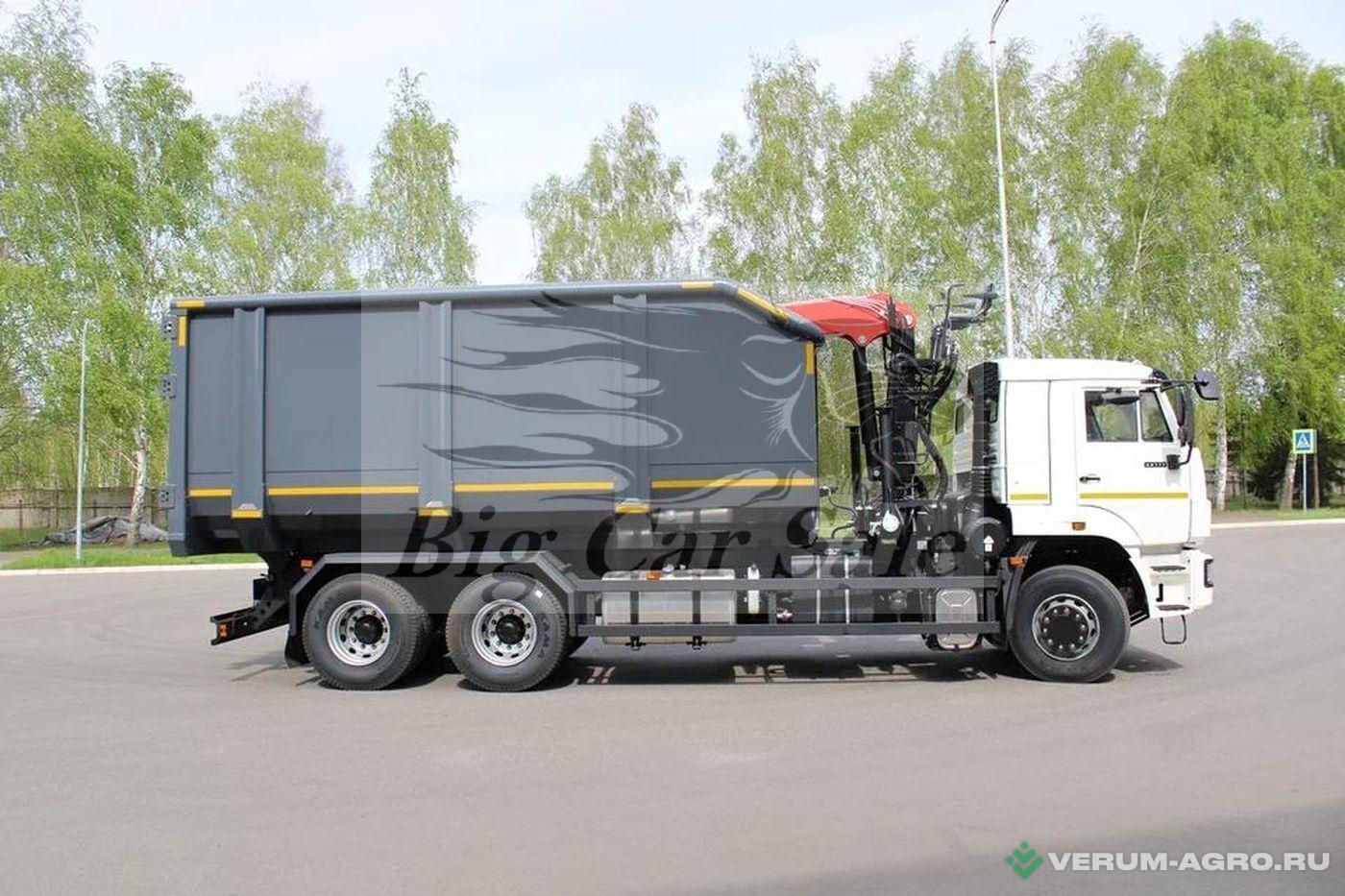 Грузовой автотранспорт - КАМАЗ Металловоз 30 м3 65117-104020-49 с ГМУ ВМ10-74М 