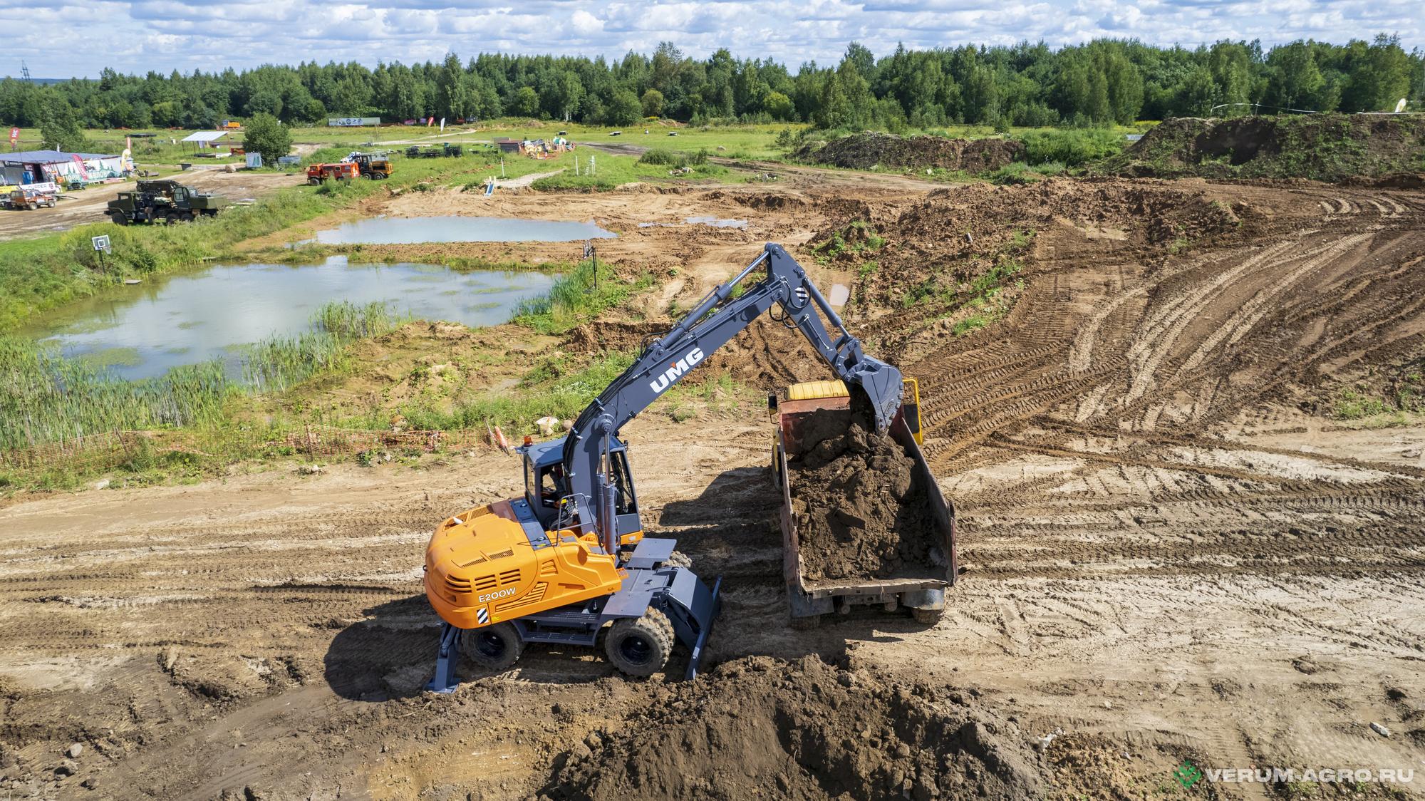 Экскаваторы - UMG Экскаватор одноковшовый колесный E200W