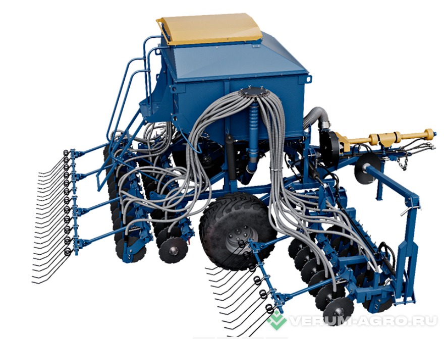 Сеялки - БЫСТРИЦА Сеялка С-7,2 ПМ4 Копирующий однодисковый сошник, бункер 2,3 м куб, борона