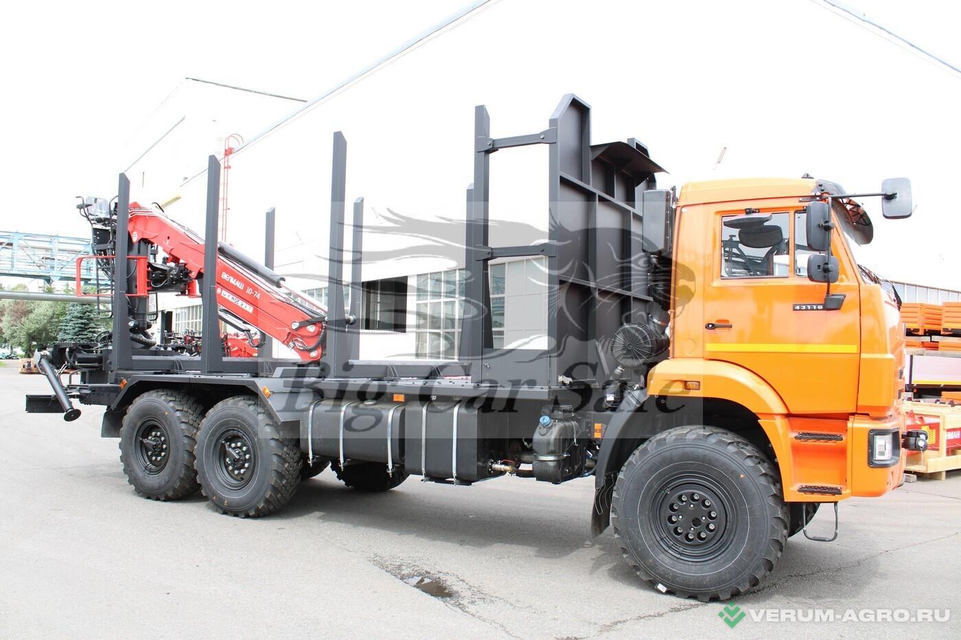 Грузовой автотранспорт - КАМАЗ Сортиментовоз  43118-3027-48 с ГМУ ВМ10-74 