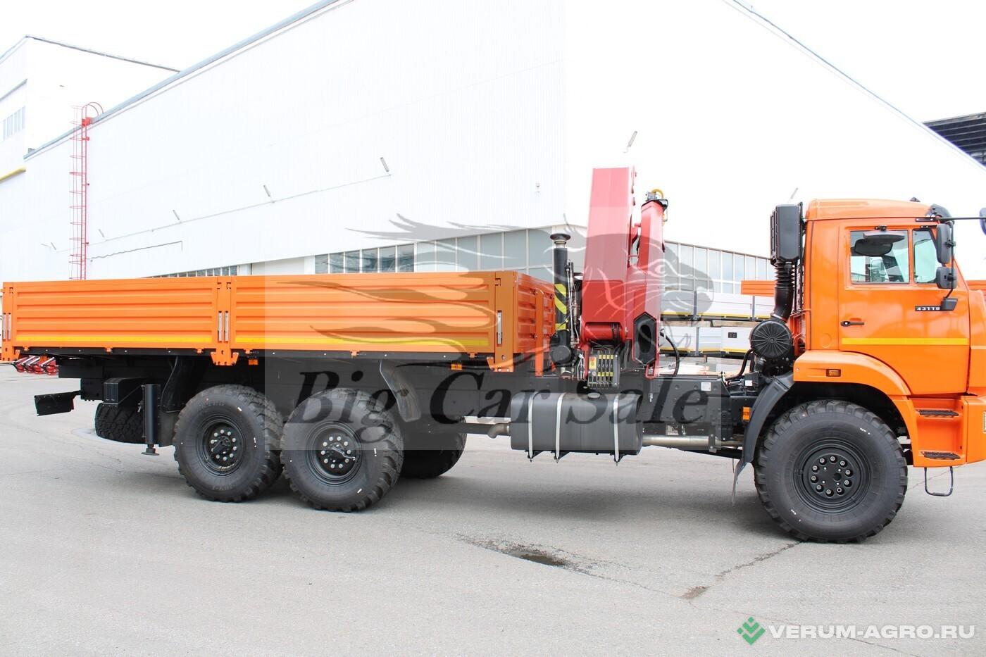 Грузовой автотранспорт - КАМАЗ Бортовой автомобиль 43118-3027-48 с КМУ ИМ-320А 