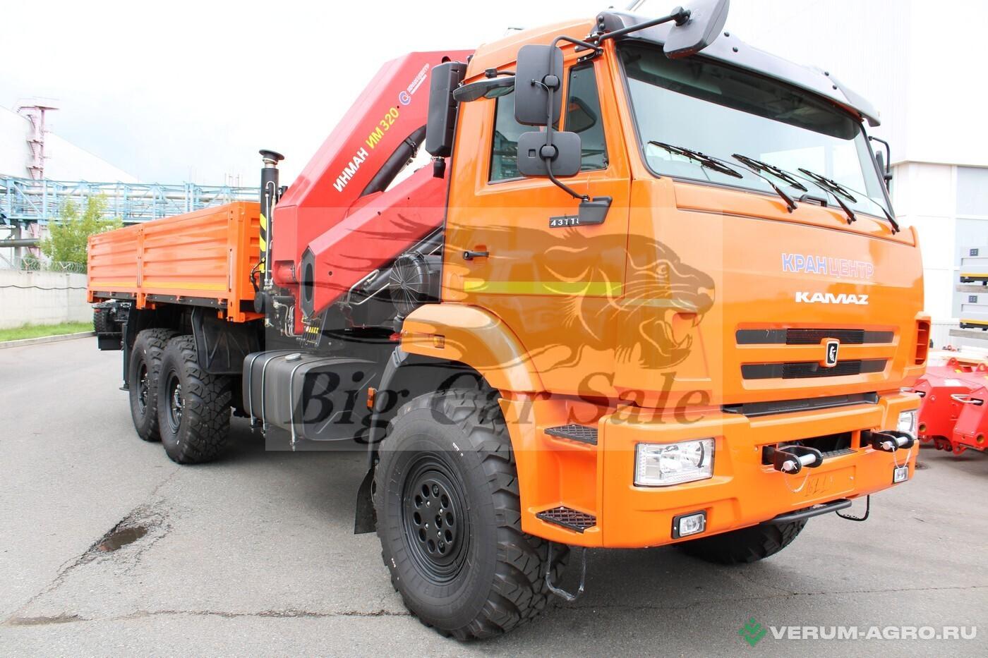 Грузовой автотранспорт - КАМАЗ Бортовой автомобиль 43118-3027-48 с КМУ ИМ-320А 