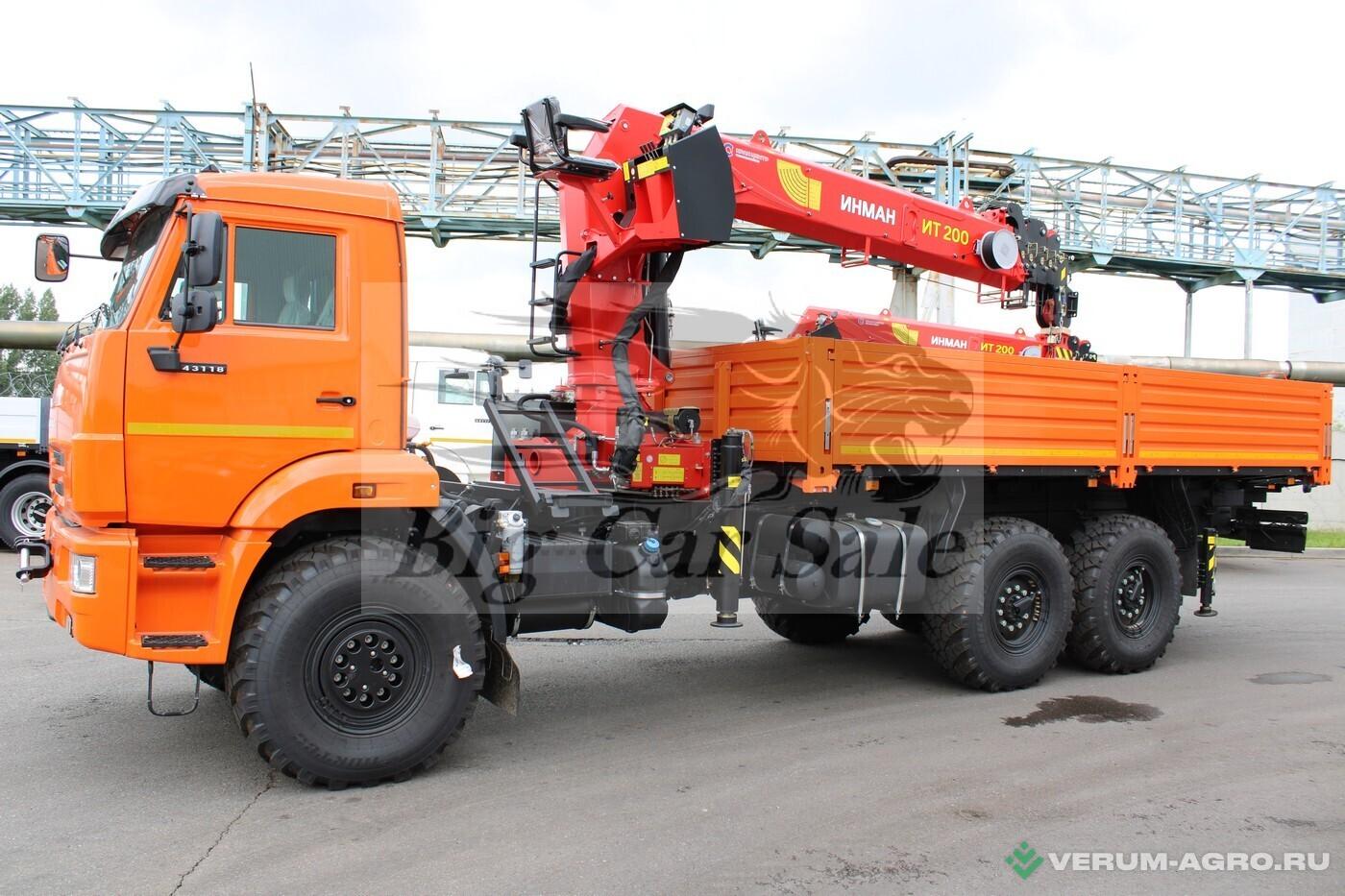 Грузовой автотранспорт - КАМАЗ Бортовой автомобиль 43118-3027-48 с КМУ ИТ200 