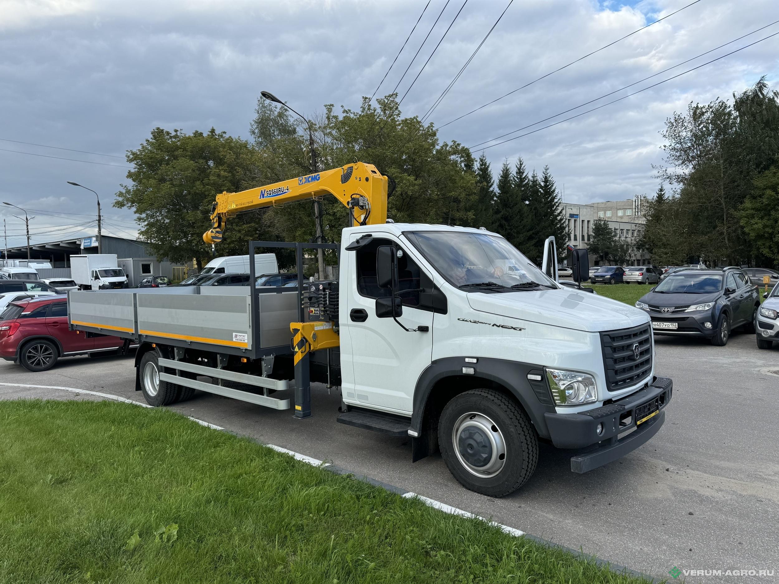Грузовой автотранспорт - ГАЗ он НЕКСТ с КМУ XCMG-68 C41r13