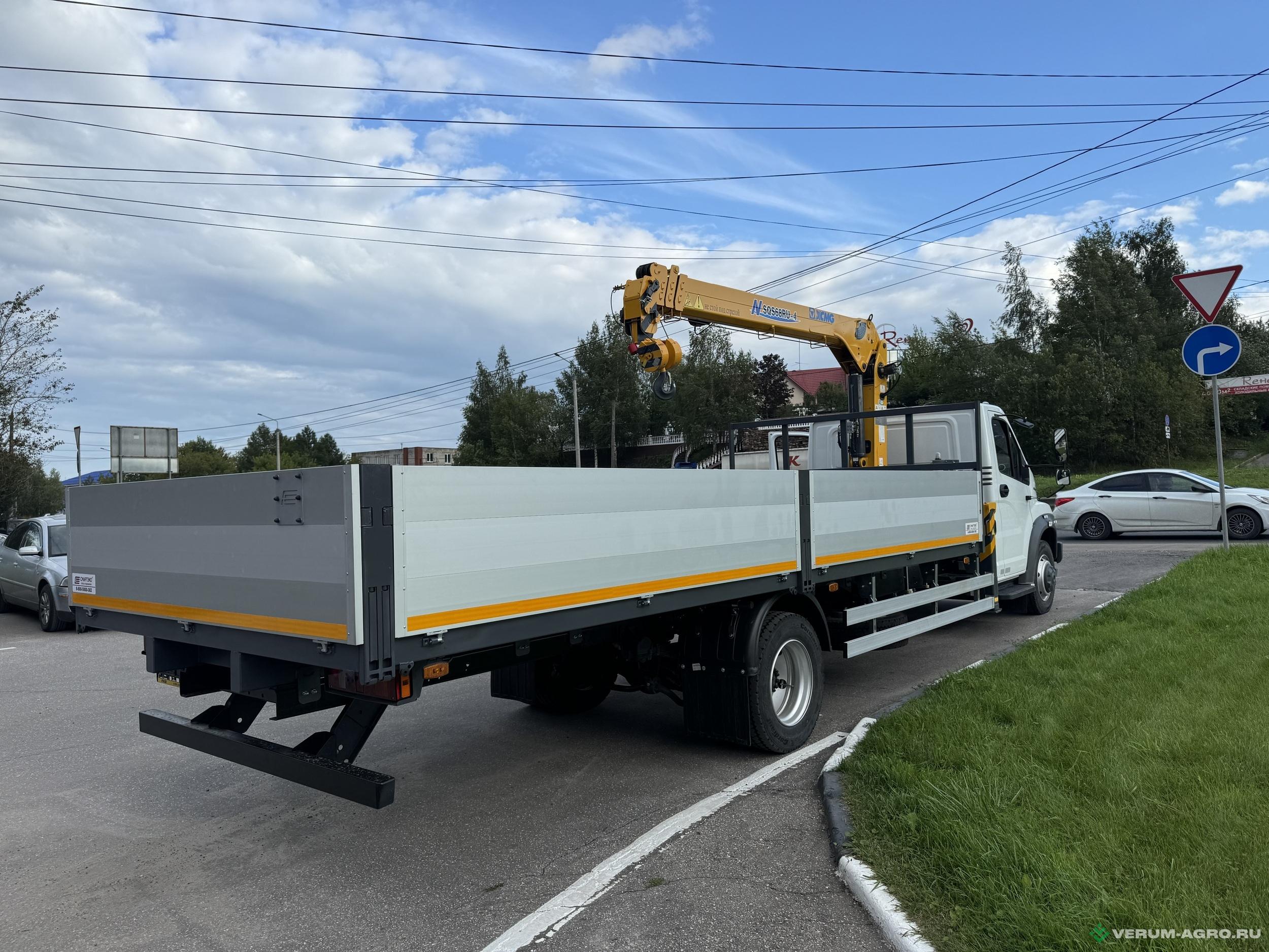 Грузовой автотранспорт - ГАЗ он НЕКСТ с КМУ XCMG-68 C41r13