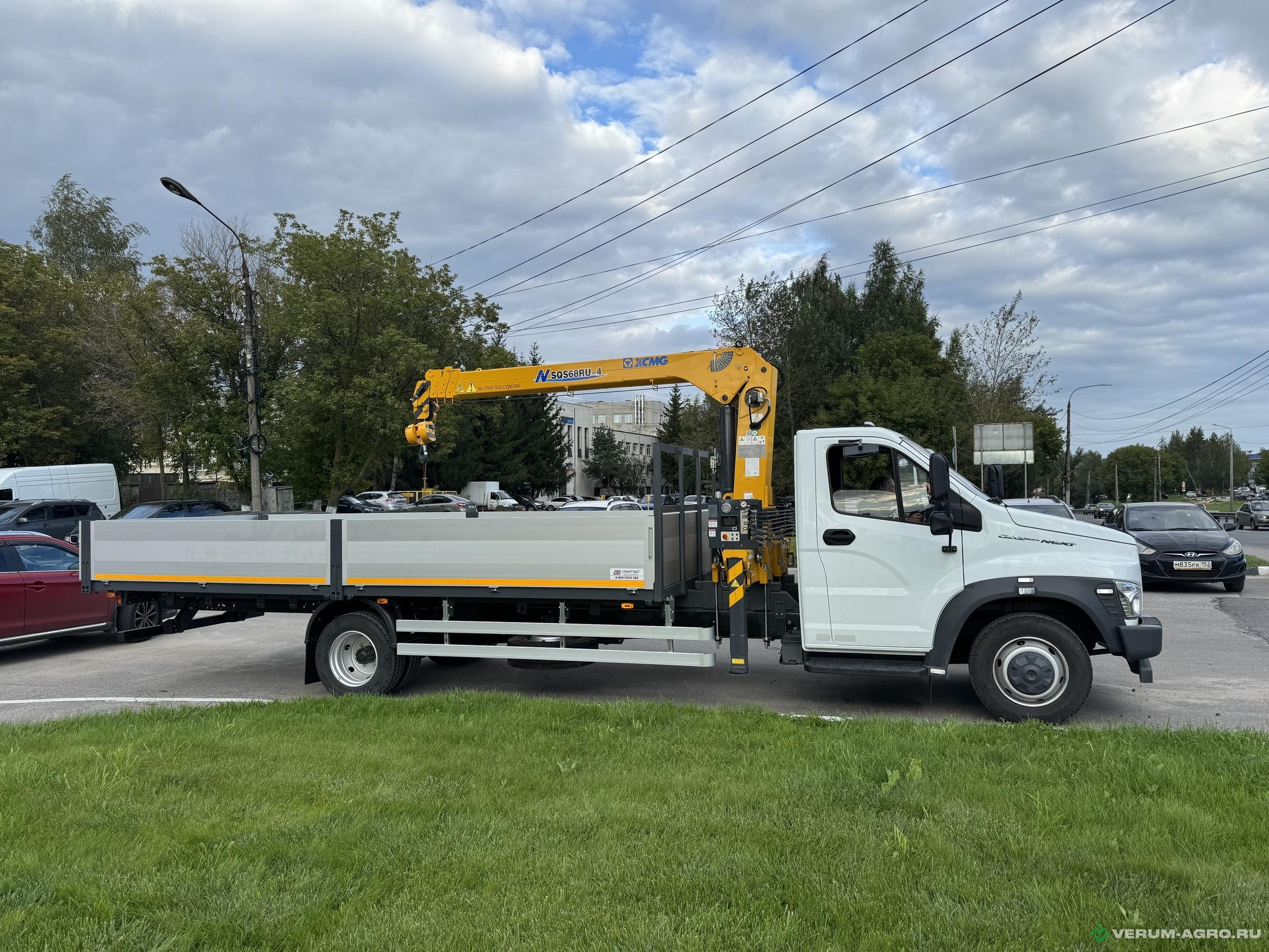 Грузовой автотранспорт - ГАЗ он НЕКСТ с КМУ XCMG-68 C41r13