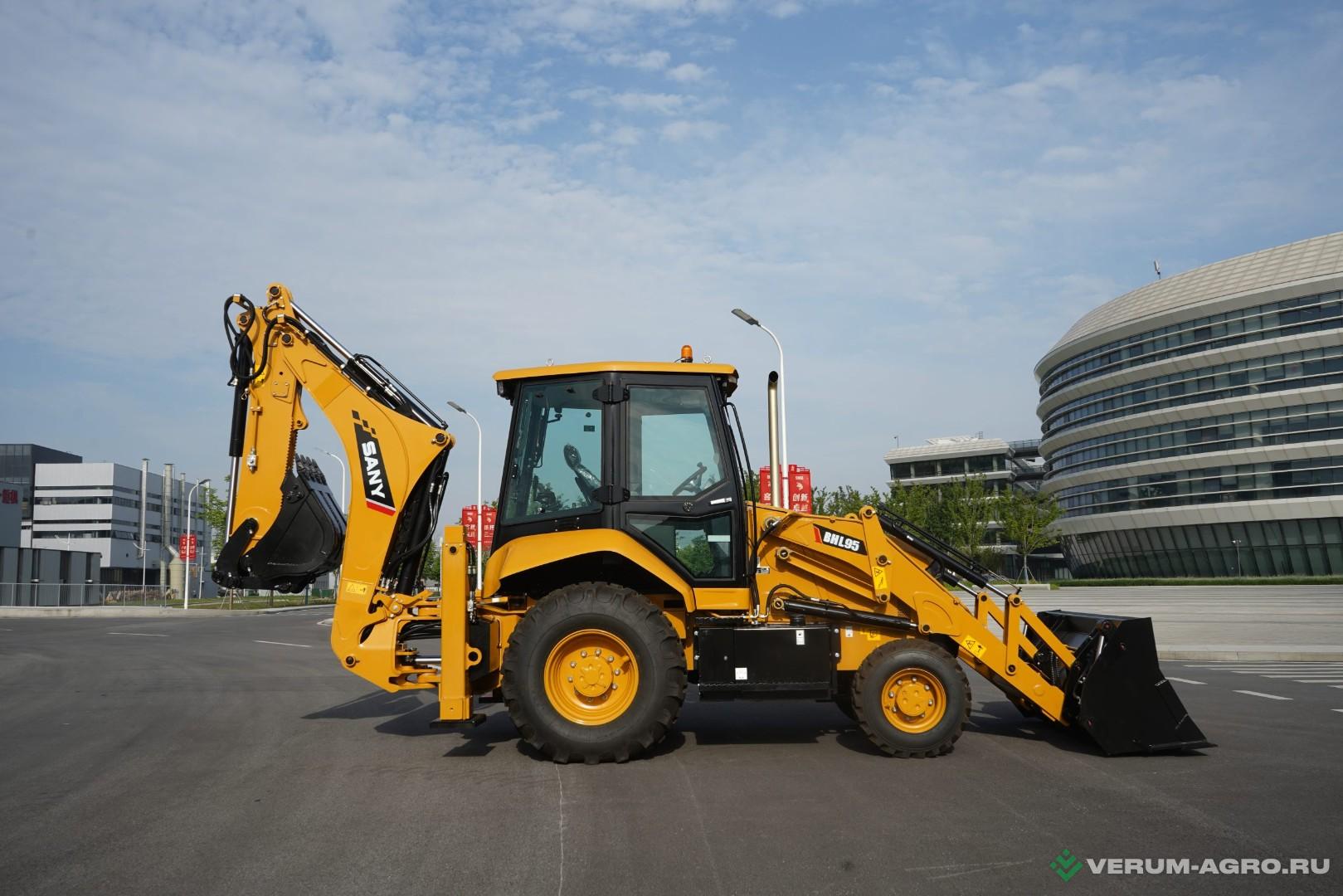 Экскаваторы - SANY BHL95 с БСМ (Квик-каплер) Экскаватор-погрузчик