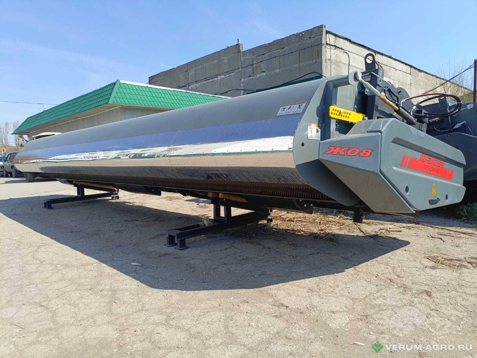 Жатки и оборудование для комбайнов - ПЕНЗМАШ ЖО-7 Жатка очесывающая ОЗОН с опорными колесами