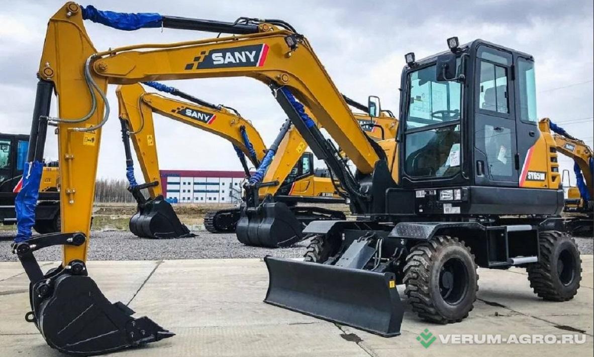 Экскаваторы - SANY SY65W Колесный экскаватор