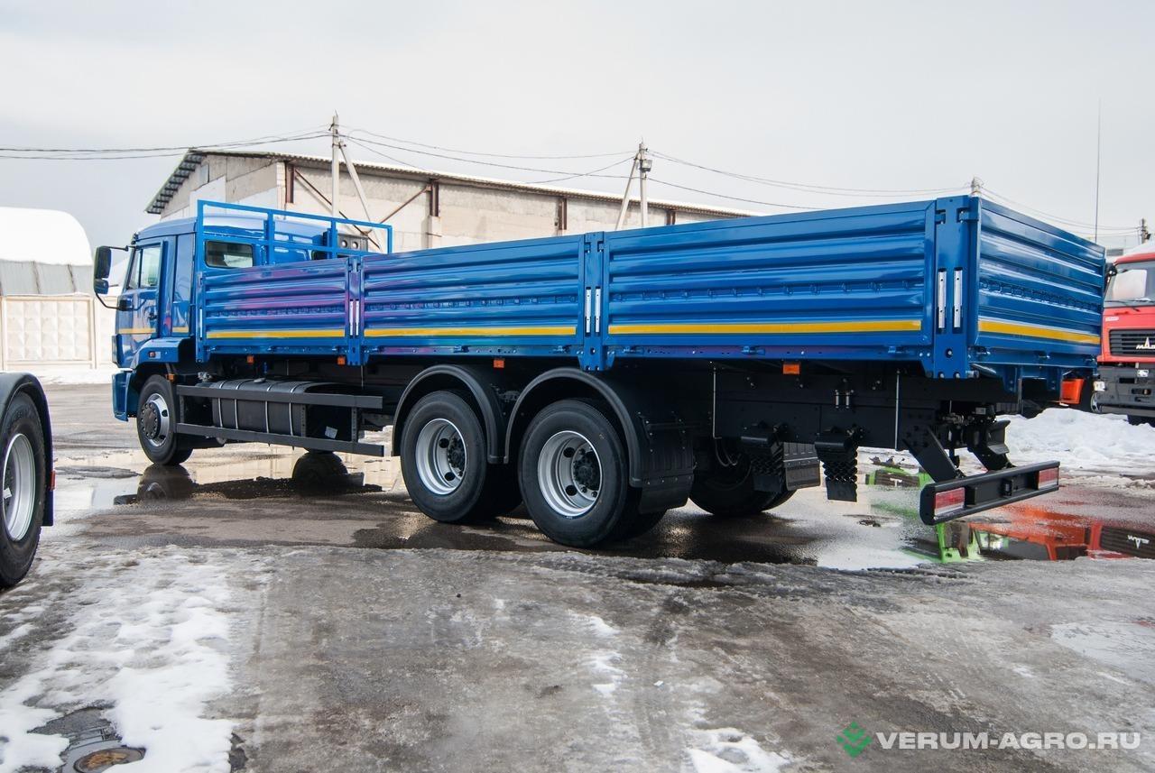 Грузовой автотранспорт - КАМАЗ 65117-7010-56 (6x4), тент-каркас, бортовой 7,8 м, Рестайлинг-2, электропакет, кондиционер