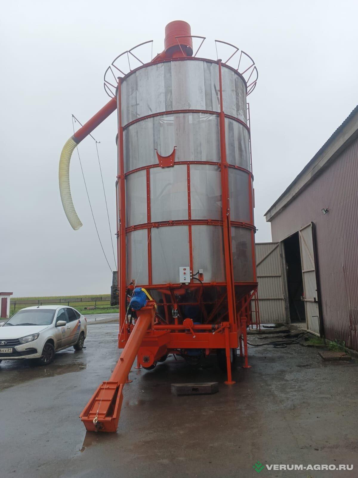 Зерносушильное оборудование - АТМ -34 дизель, 1,5 мм перфорация, аспирация, крыша