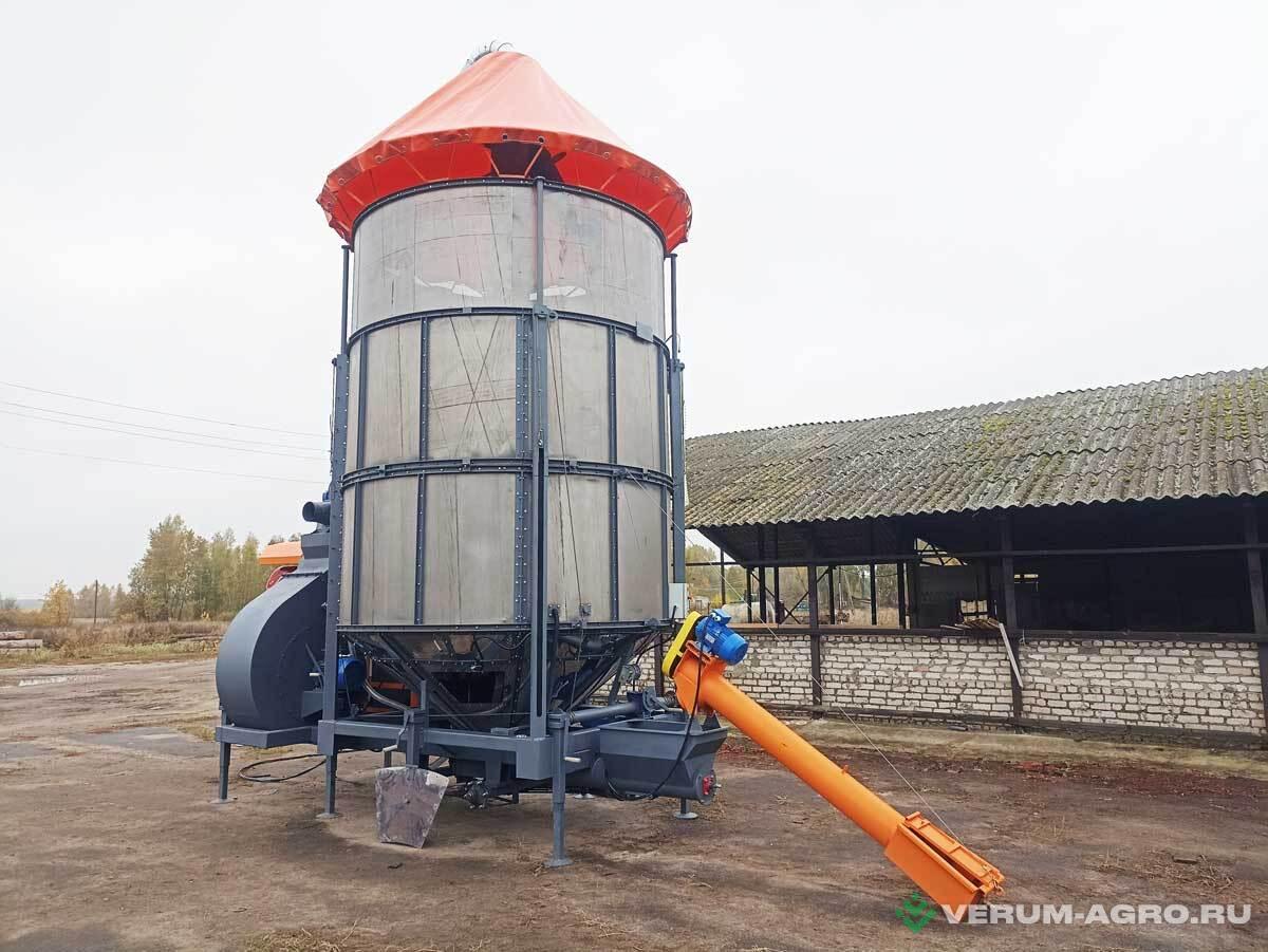 Зерносушильное оборудование - АТМ -34 дизель, 1,5 мм перфорация, аспирация, крыша