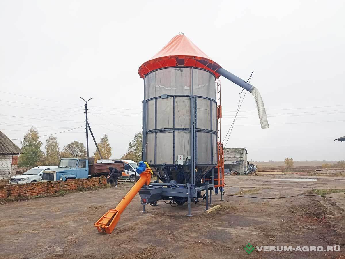 Зерносушильное оборудование - АТМ -34 дизель, 1,5 мм перфорация, аспирация, крыша