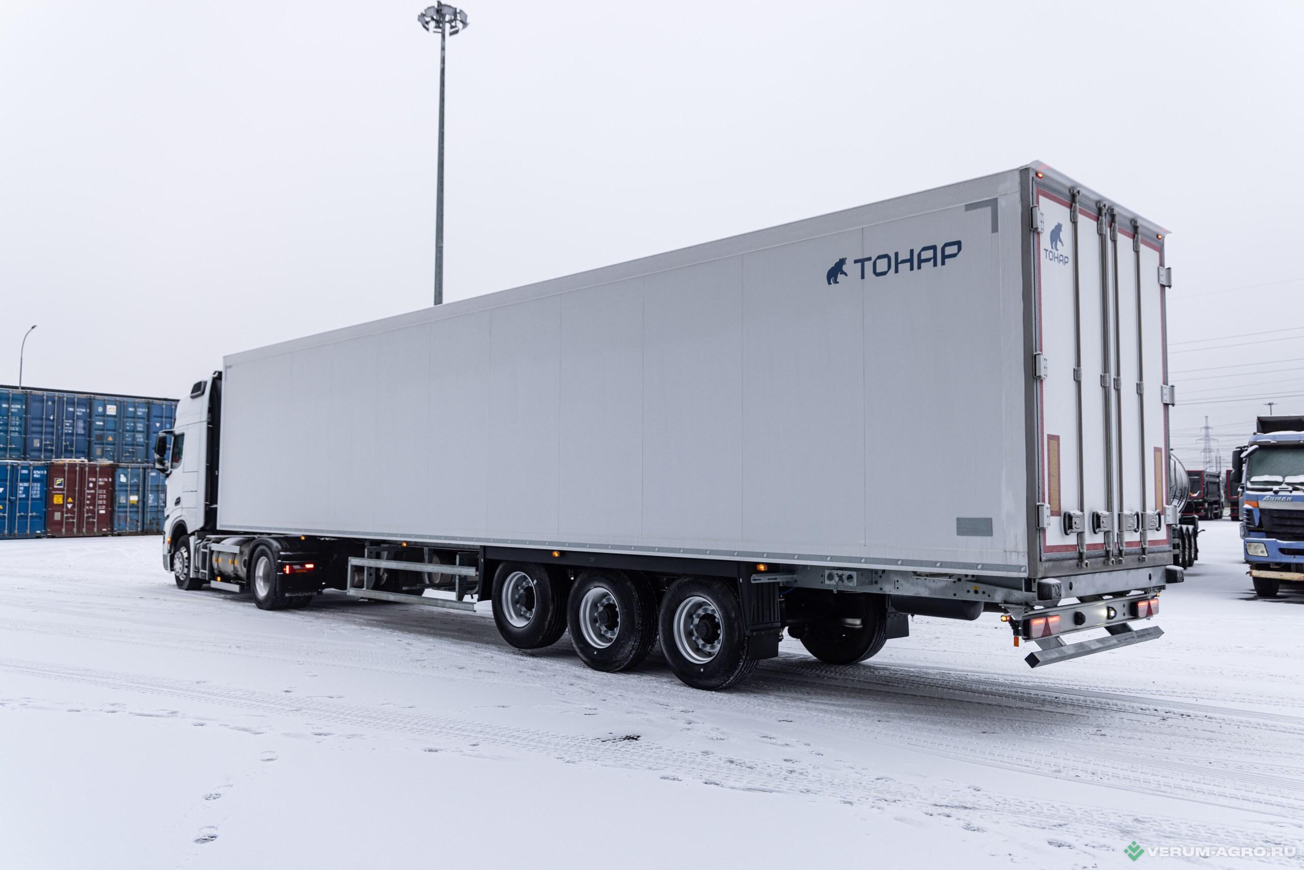 Грузовой автотранспорт - ТОНАР R3-13 (97861) с ХОУ Carrier Vector 1550 Рефрижераторный полуприцеп 