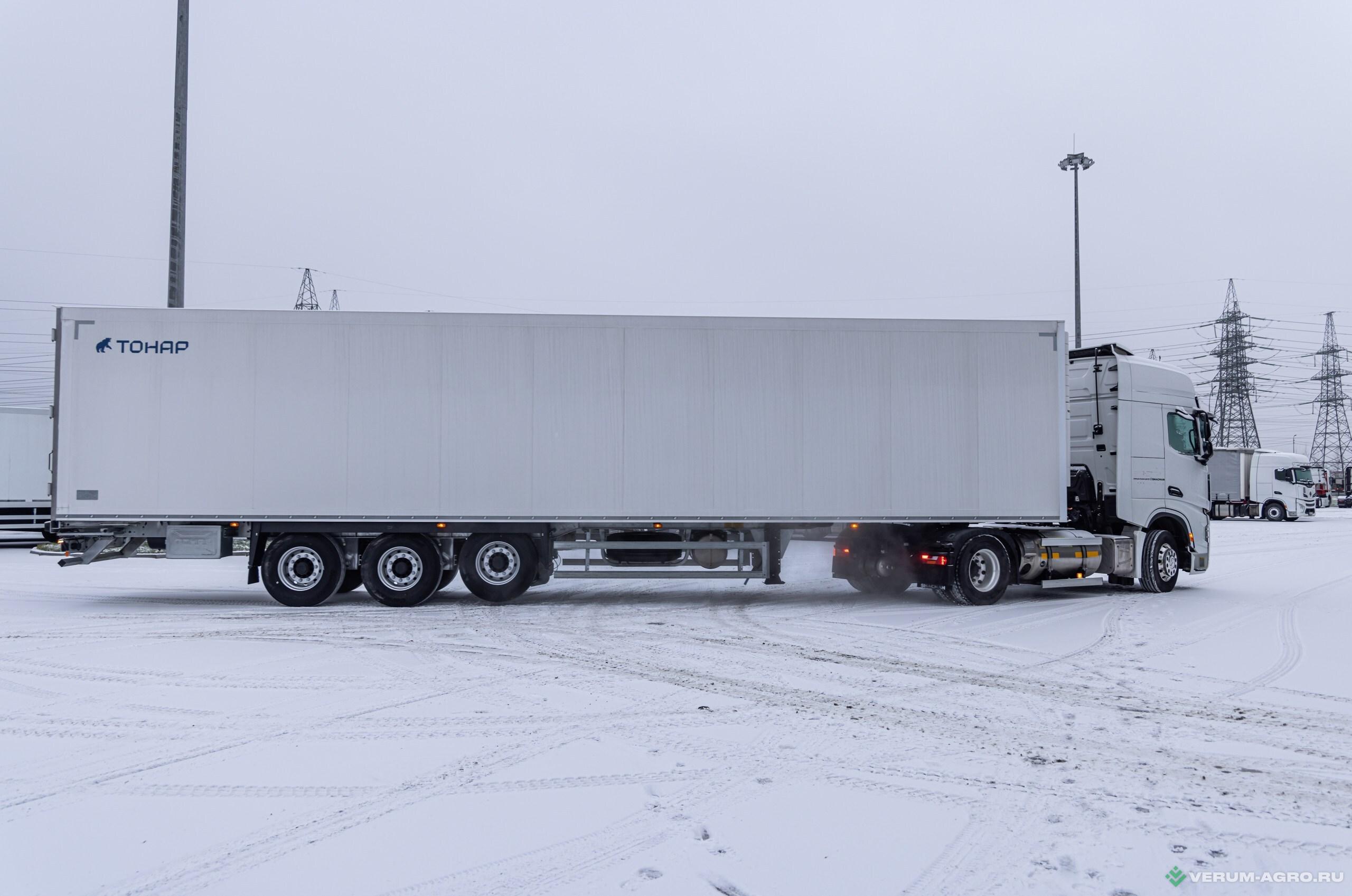 Грузовой автотранспорт - ТОНАР R3-13 (97861) с ХОУ Carrier Vector 1550 Рефрижераторный полуприцеп 