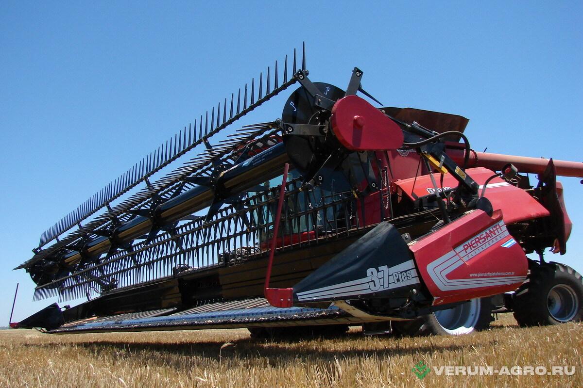Жатки и оборудование для комбайнов - PIERSANTI DF Леннточная (драперная) жатка флекс