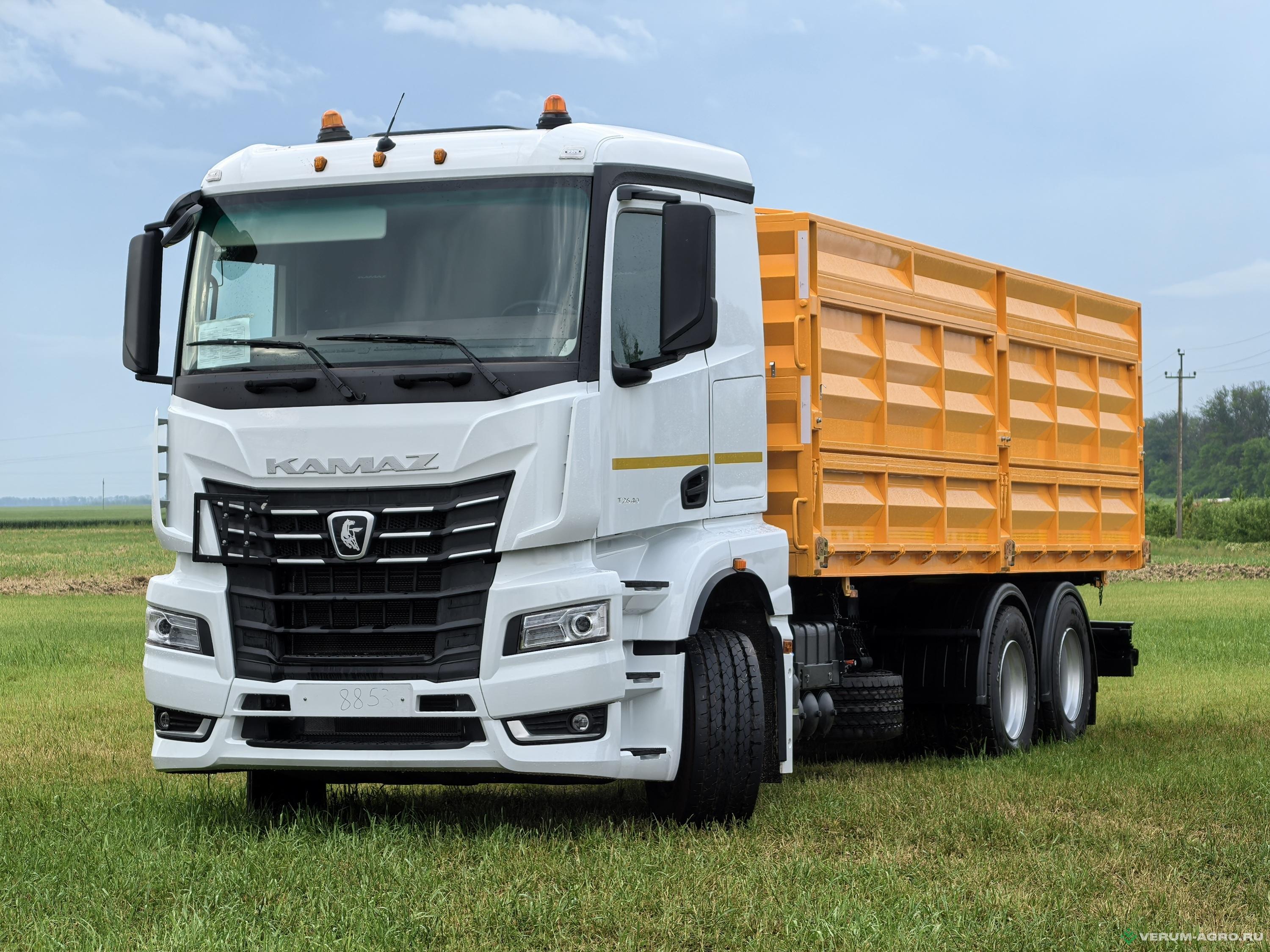Грузовой автотранспорт - КАМАЗ 653557 самосвал зерновоз на пневмоподвеске