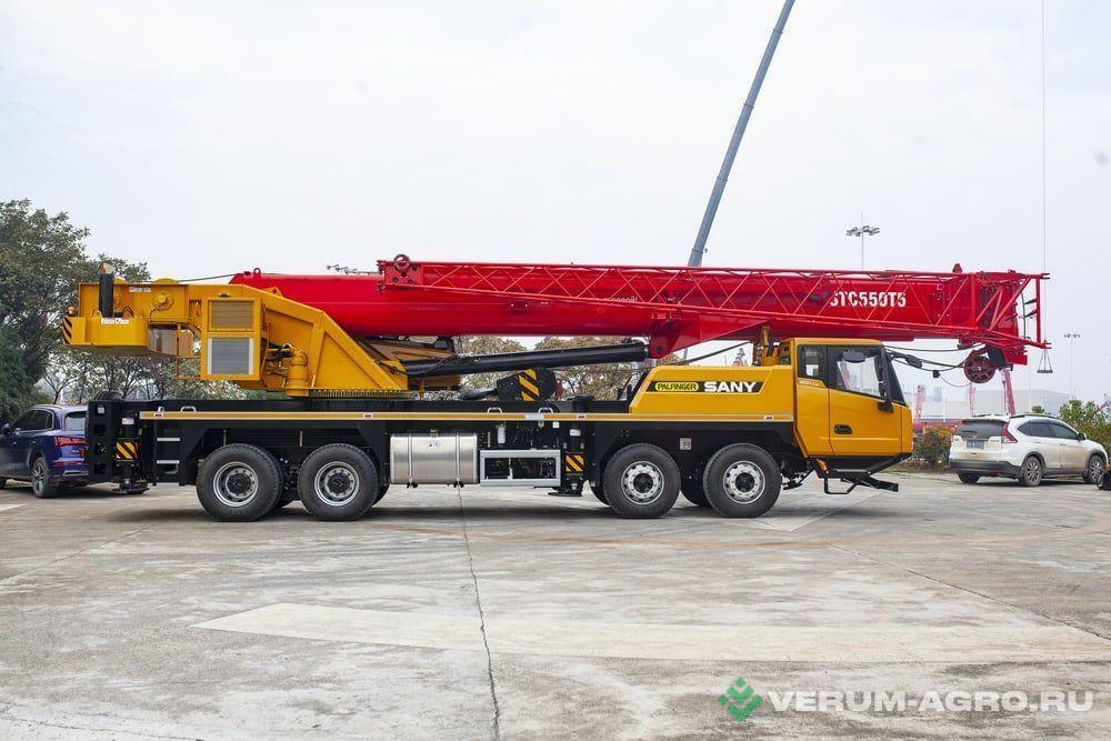 Специальные автомобили - SANY STC550T5 Автокран (55 т, 45,5м+16 м), DDP:Санкт-Петербург