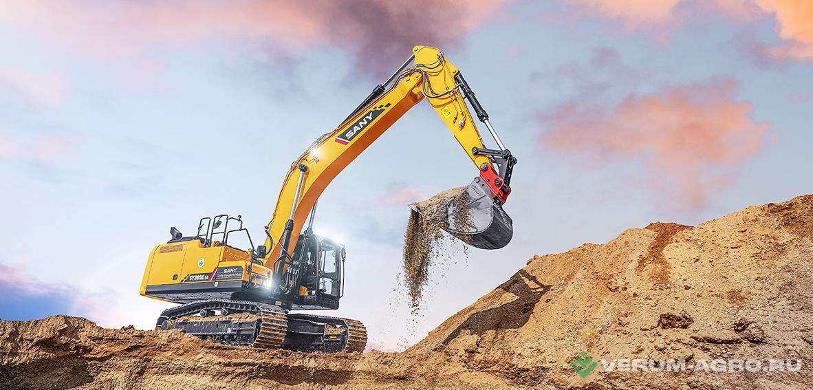 Экскаваторы - SANY SY330H Long Reach, 20м (Длиннорукий экскаватор) Гусеничный экскаватор