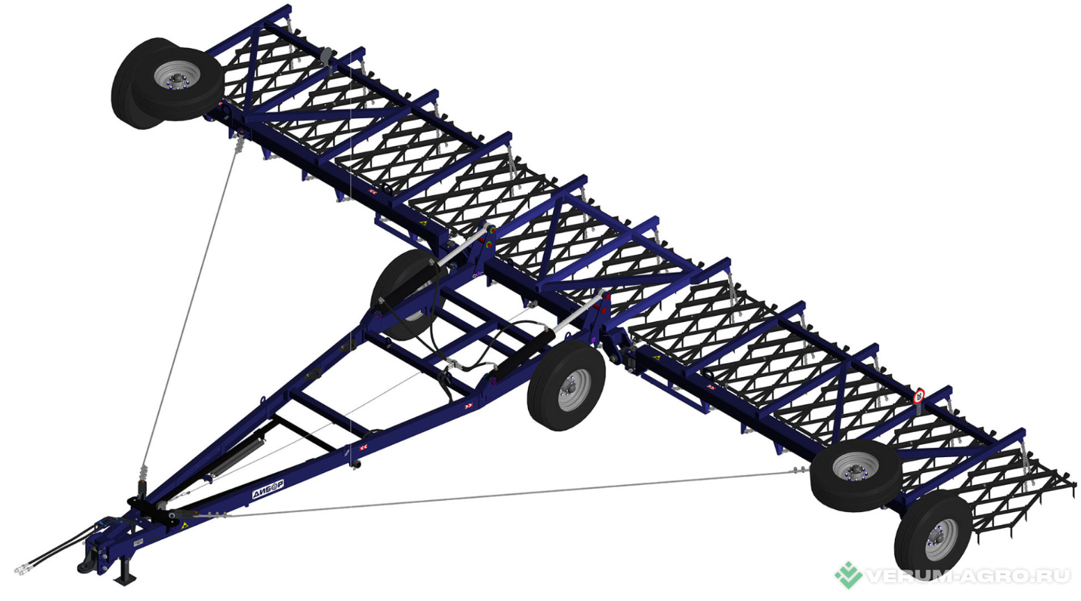 Бороны - ДИБОР Сцепка широкозахватная односледная СШГ-17М с боронами БЗТ