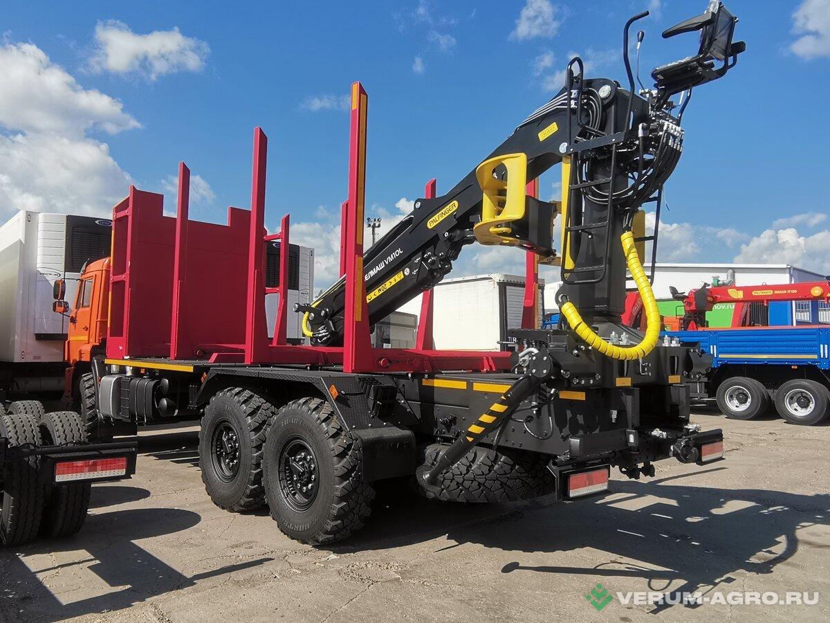 Специальные автомобили - КАМАЗ 43118-50 сортиментовоз 6х6 с ГМУ ВМ10-74 (ВВ),  вездеход