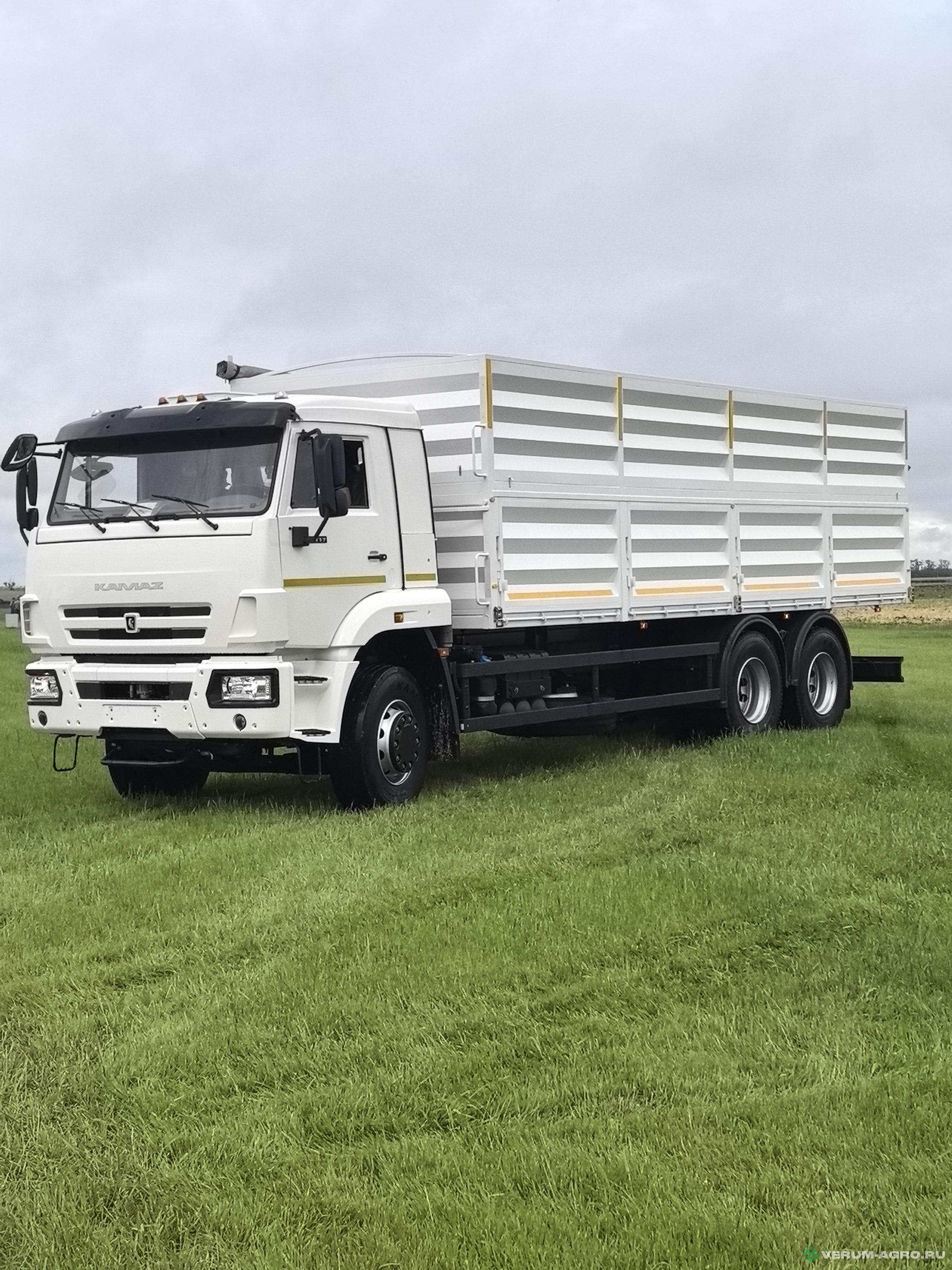 Грузовой автотранспорт - КАМАЗ 653515 бортовой зерновоз 35 куб.м на пневмоподвеске