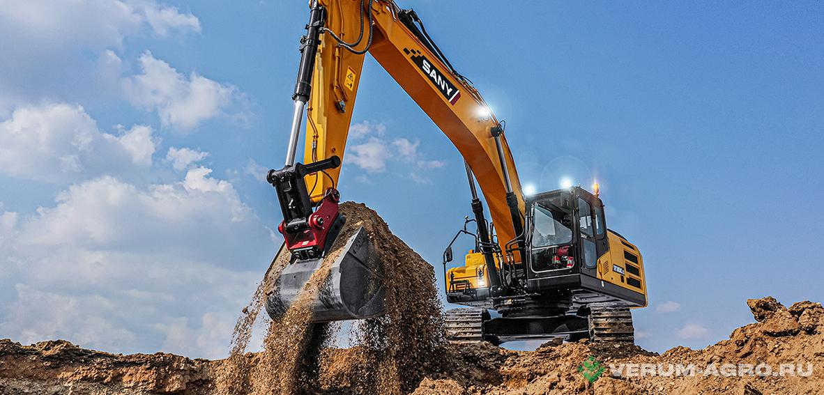 Экскаваторы - SANY SY330H (с гидролинией для работы с гидромолотом) Гусеничный экскаватор