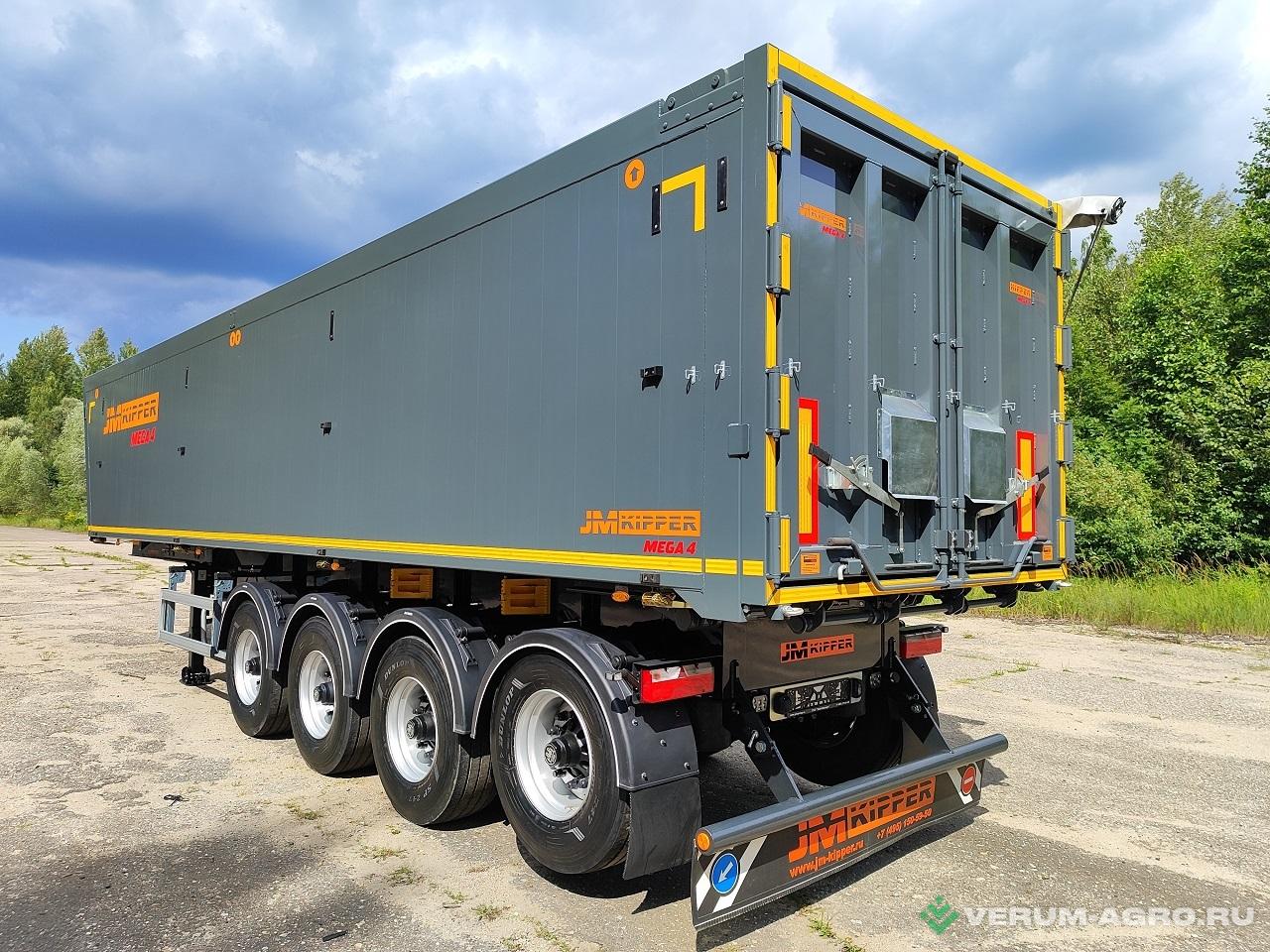 Полуприцепы - JM KIPPER Полуприцеп алюминиевый самосвальный 55 м3 | 4 оси 
