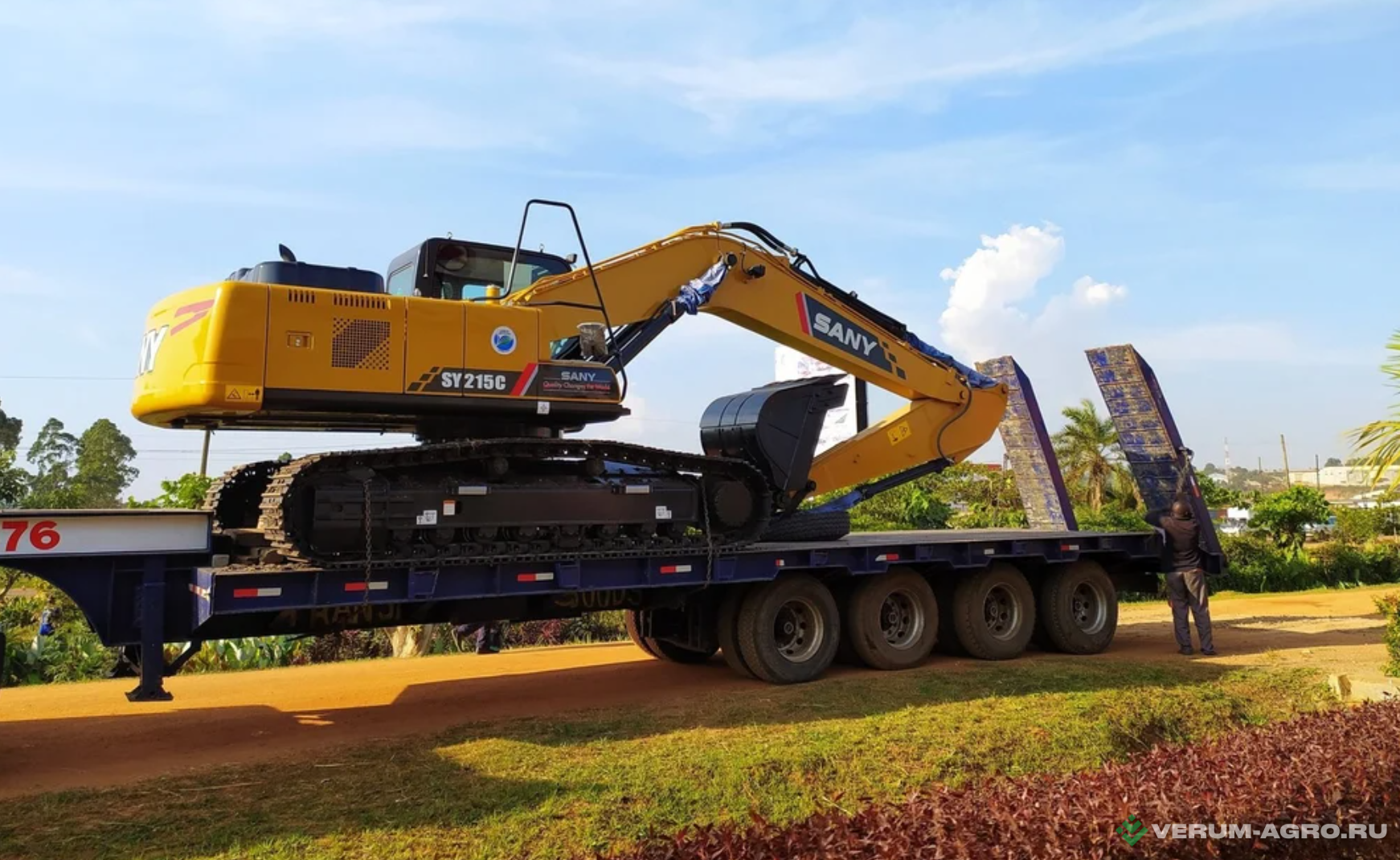 Экскаваторы - SANY SY215C Long Reach, 15,5 м (Длиннорукий экскаватор) Гусеничный экскаватор