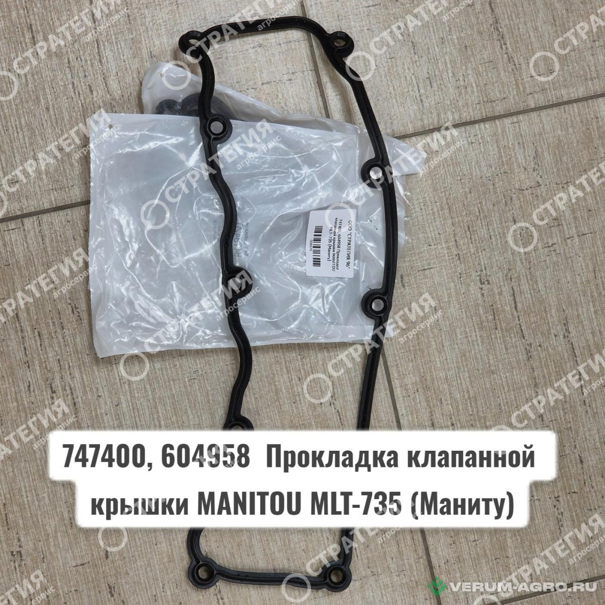 Запчасти - 747400, 604958  Прокладка клапанной крышки MANITOU MLT-735 (Маниту)